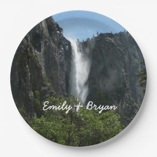 Bridalveil Falls at Yosemite National Park Paper Plate