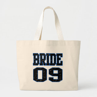 Bride 2009 large tote bag