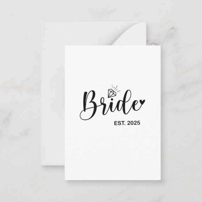 Bride 2025 Spring Wedding Announcement Marriage  (Front)