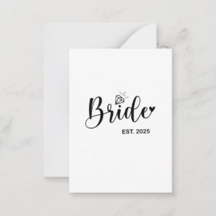 Bride 2025 Spring Wedding Announcement Marriage