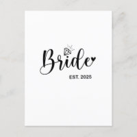 Bride 2025 Spring Wedding Announcement Marriage