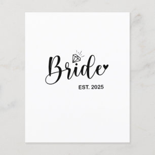 Bride 2025 Spring Wedding Announcement Marriage  Flyer