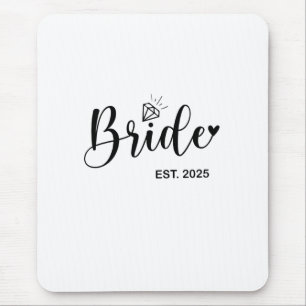Bride 2025 Spring Wedding Announcement Marriage  Mouse Mat