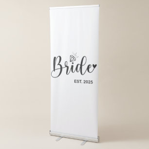 Bride 2025 Spring Wedding Announcement Marriage Retractable Banner