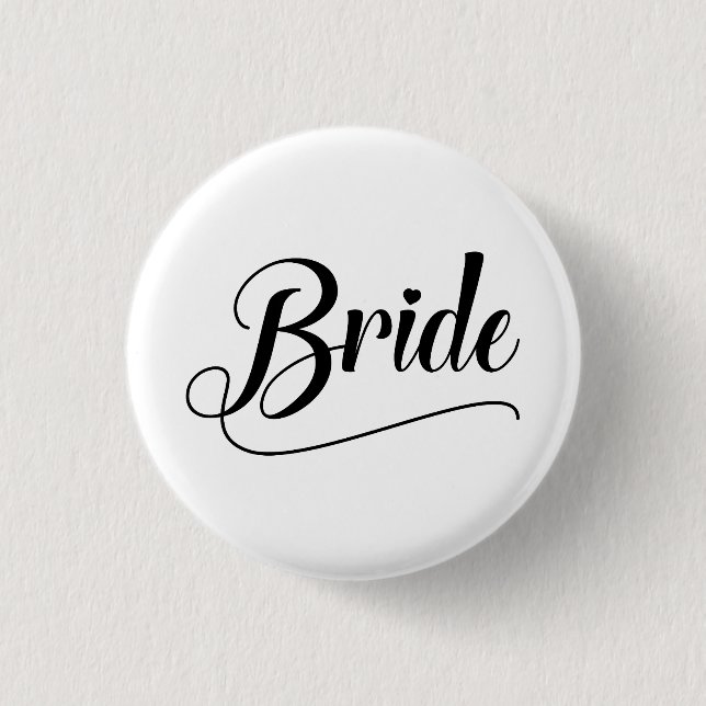 Bride 3 Cm Round Badge (Front)