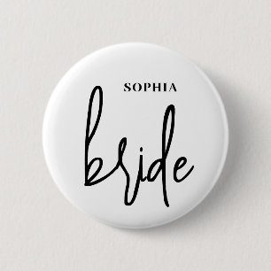 Bride  6 cm round badge