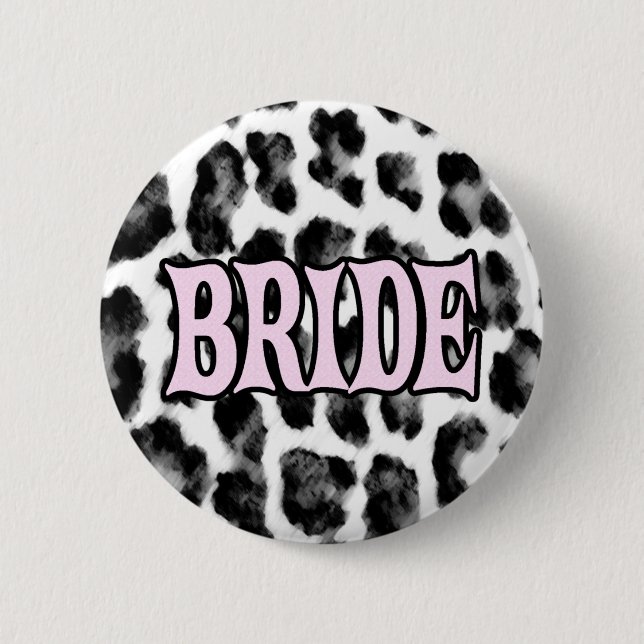Bride 6 Cm Round Badge (Front)