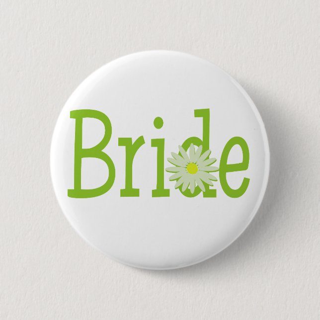 Bride 6 Cm Round Badge (Front)