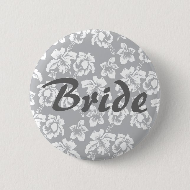 Bride 6 Cm Round Badge (Front)