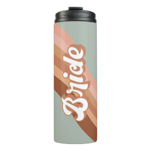 Bride 70s Groovy Retro Boho Chic  Thermal Tumbler