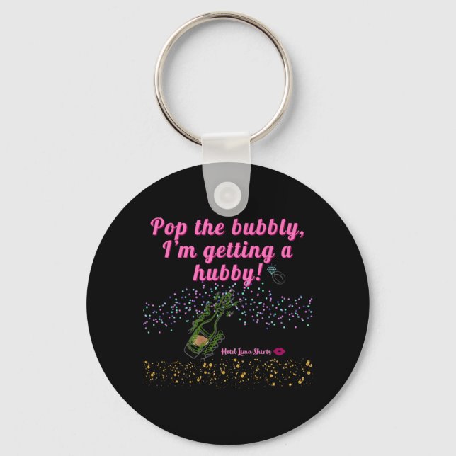 Bride An Engagement Image  Key Ring (Front)