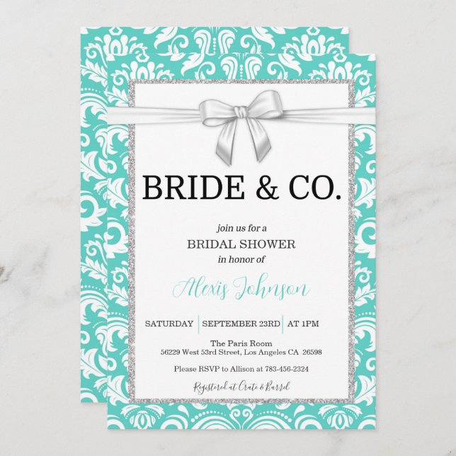 Bride and Co Bridal Shower Invitation (Front/Back)