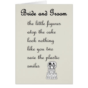 Bride and Groom - a funny wedding poem