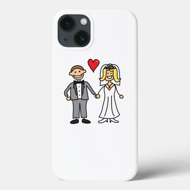 Bride And Groom (Add Your Own Text) Case-Mate iPhone Case (Back)
