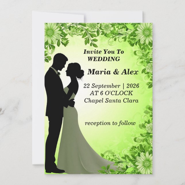 ✨ Bride And Groom Art For Wedding Invite ✨ (Front)