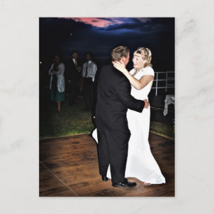 Bride and Groom at Sunset Postcard