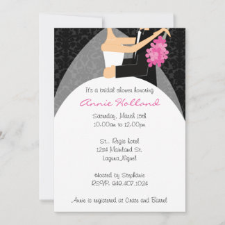 Bride and Groom Bridal Shower Invitation