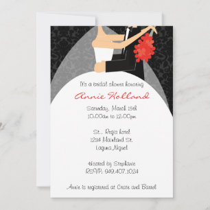Bride and Groom Bridal Shower Invitation