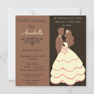 Bride And Groom Bridal Shower Invitation