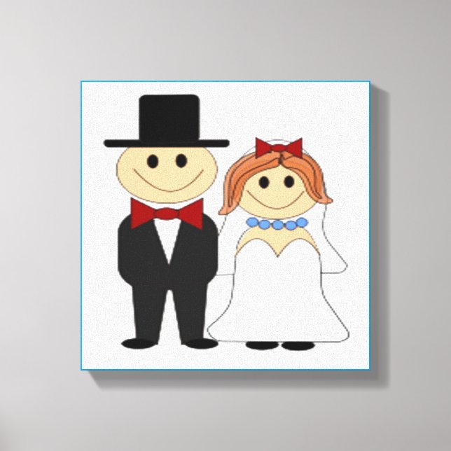 BRIDE AND GROOM CANVAS PRINT (Front)