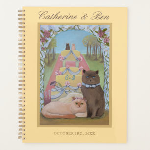 Bride and Groom Cats Personalised Wedding Planner