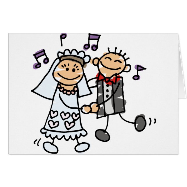 Bride and Groom Celebrate (Front Horizontal)