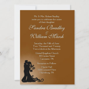 Bride and Groom Chocolate Invitation