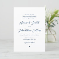 Bride and Groom Church Wedding, Bride Parents Invi