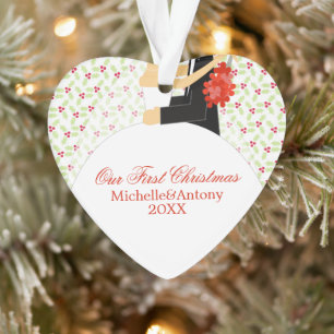 Bride and Groom Custom Christmas Ornament