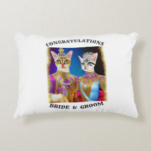 BRIDE AND GROOM DECORATIVE CUSHION