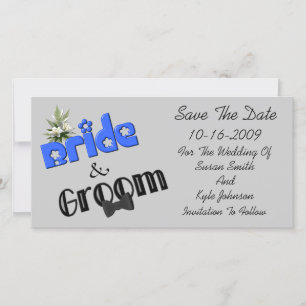 Bride And Groom Design Wedding Save The Date