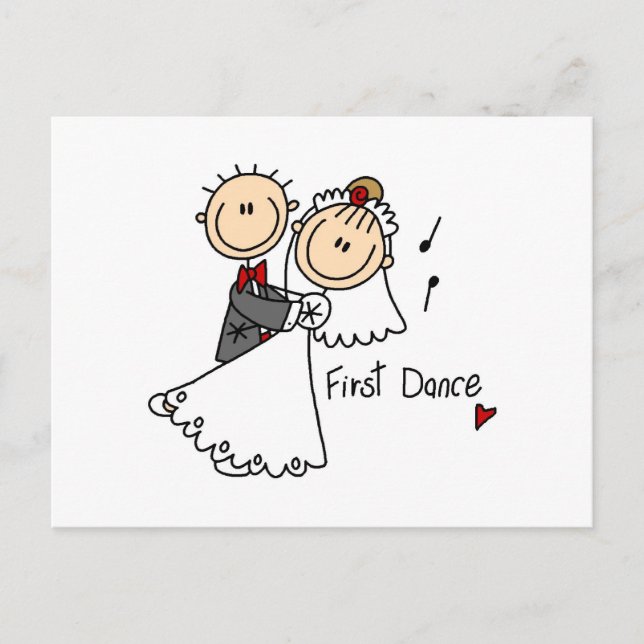 Bride and Groom First Dance T-shirts and gifts Postcard (Front)
