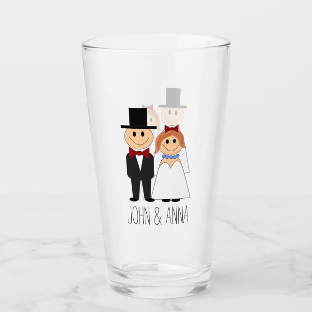 Bride and Groom Glass (Front)