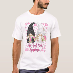 Bride And Groom Gnome For Garden Wedding Party Mr. T-Shirt
