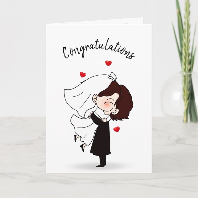 Bride and Groom Happiness Card (Front)