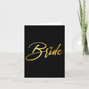 Bride And Groom Husband And Wife Matching Wedding  Card