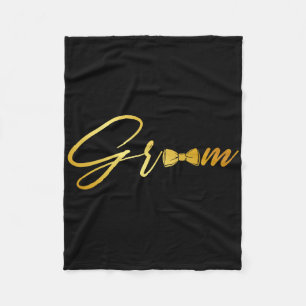 Bride And Groom Husband And Wife Matching Wedding Fleece Blanket