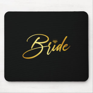 Bride And Groom Husband And Wife Matching Wedding Mouse Mat