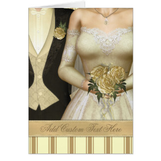 Bride and Groom (ivory) Wedding Cards