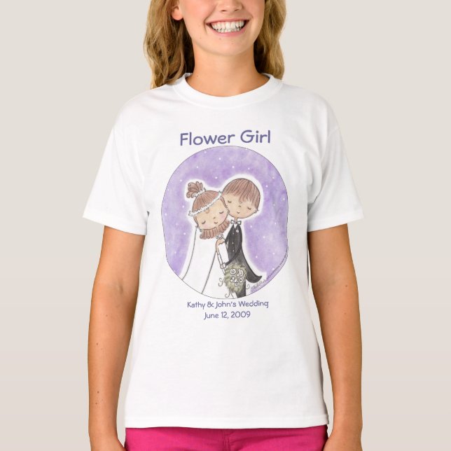 Bride and Groom Kids T-Shirt (Front)