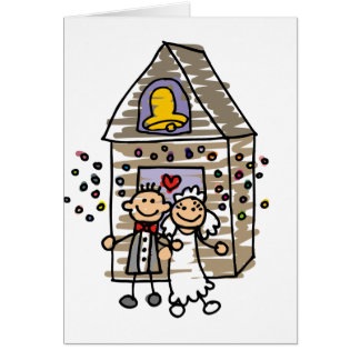 Bride and Groom Leave Church