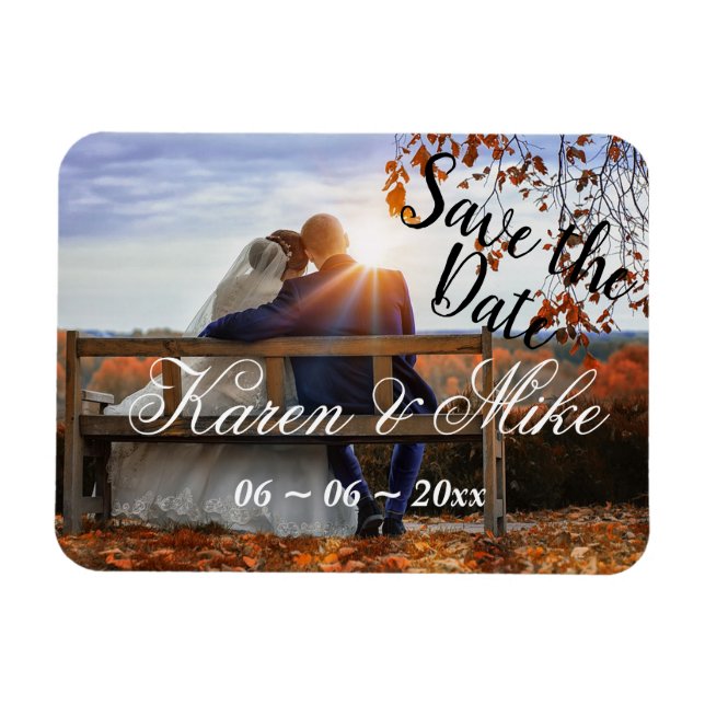Bride and Groom Magnet (Horizontal)