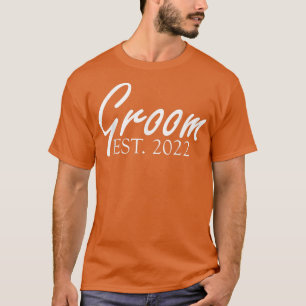 Bride and Groom Matching Wedding Groom Est 2022 T-Shirt