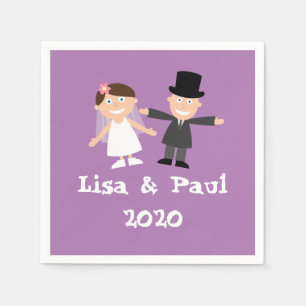 Bride and Groom Napkin