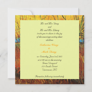 Bride and groom parents'  invitation, wedding invitation