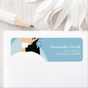 Bride and Groom Return Address Labels