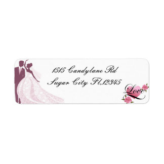 Bride and Groom Return Address Labels