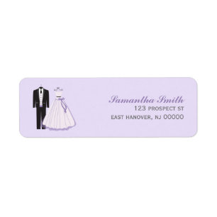 Bride and Groom Return Address Labels