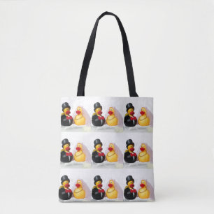 **BRIDE AND GROOM RUBBER DUCKS*** TOTE BRIDE TO BE BAG