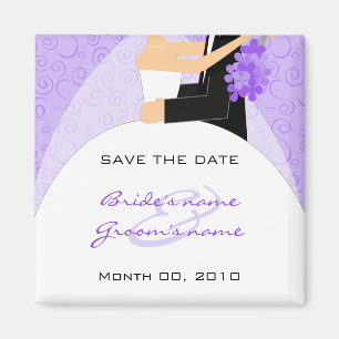 Bride and Groom Save the Date magnets
